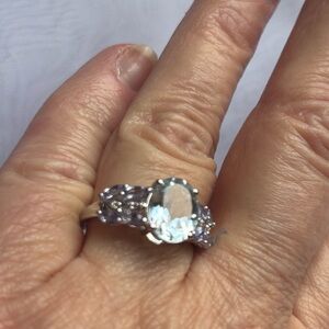 Elegant Sterling Silver Gemstone Ring